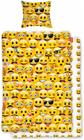 Emoji, pussilakanasetti 150 x 210 cm