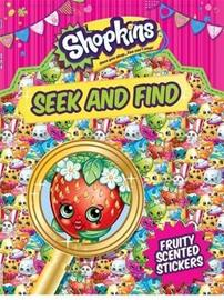 STICKERS-SHOPKINS SEEK&FIND (Little Bee Books), kirja