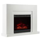 Klarstein Blanca sähkötakka LED-liekkisimulaatio 1000/2000 W 40 m² w valkoinen