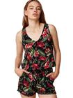 O'Neill Strappy Overall black aop w / pink / kuvioitu Naiset