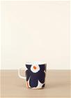 Marimekko Unikko Muki Musta/harmaa 2,5 dl