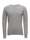 GANT Cotton Cable Crew GREY MELANGE
