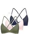 Zalando Essentials 3 PACK Alustoppi dark blue/pink/dark green