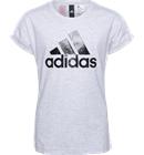 Adidas G YG LOGO TEE LIGHT GREY HEATHER
