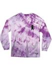 Grizzly Nevermind T-Shirt LS purple tie dye Miehet