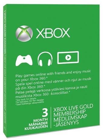 Xbox Live Gold 3 kk
