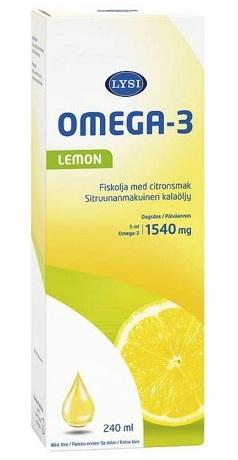 Lysi Omega-3 Lemon, 240 ml – kuva 4/8