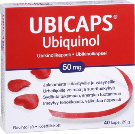 Ubicaps-Ubiquinol 50 mg, 40 kaps