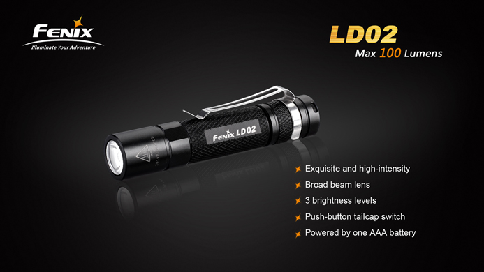 Fenix LD02 , taskulamppu