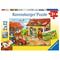 Ravensburger Maatilan askareet, palapeli 2 x 12 palaa – kuva 1