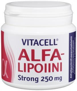 Vitacell Alfalipoiini Strong 250 mg, 120 tabl.