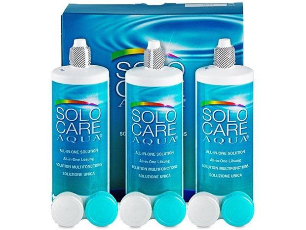 SoloCare Aqua, piilolinssineste 3 x 360 ml