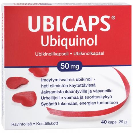 Ubicaps-Ubiquinol 50 mg, 40 kaps