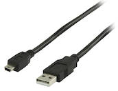 USB A uros - mini USB 5-pin B uros , USB 2.0 kaapeli
