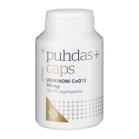Puhdas+ Caps CoQ10 Ubikinoni 100 mg, 125 kaps.