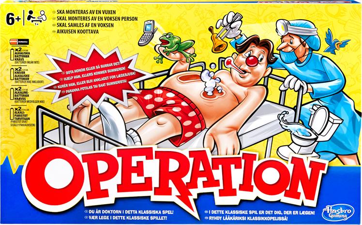 Hasbro Classic Operation, perhepeli
