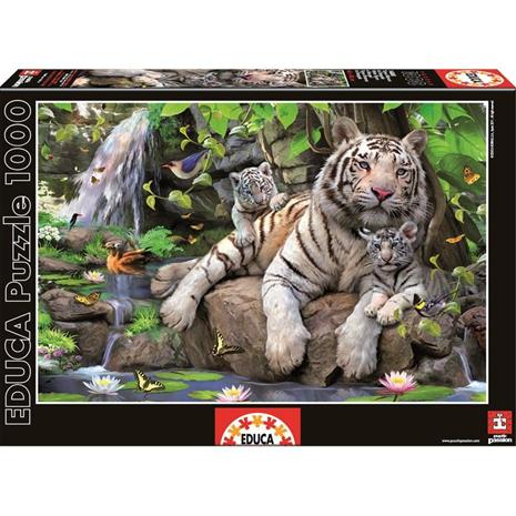 Educa Bengal White Tigers 1000 palaa palapeli – kuva 1/8