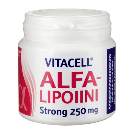 Vitacell Alfalipoiini Strong 250 mg, 120 tabl.