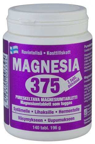 Hankintatukku Magnesia 375, 140 tabl.