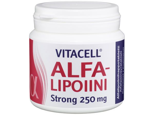 Vitacell Alfalipoiini Strong 250 mg, 120 tabl.