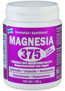 Hankintatukku Magnesia 375, 140 tabl.