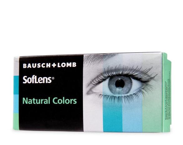 Bausch & Lomb SofLens Natural Colors, kuukausikäyttöiset värilliset piilolinssit tehoilla 2 kpl
