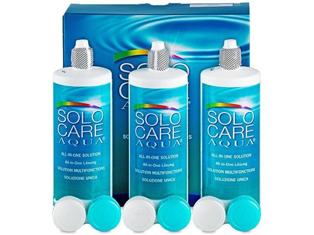 SoloCare Aqua, piilolinssineste 3 x 360 ml