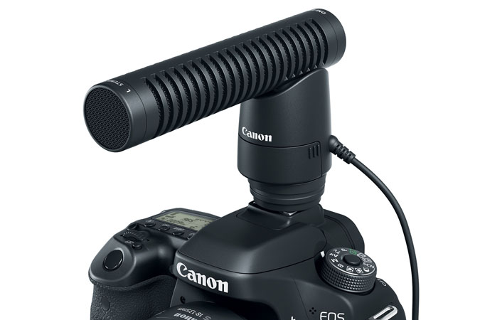 CANON DM-E1, mikrofoni