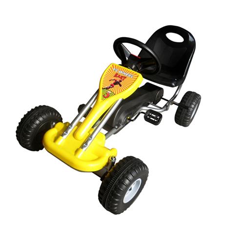 vidaXL, keltainen polkuauto