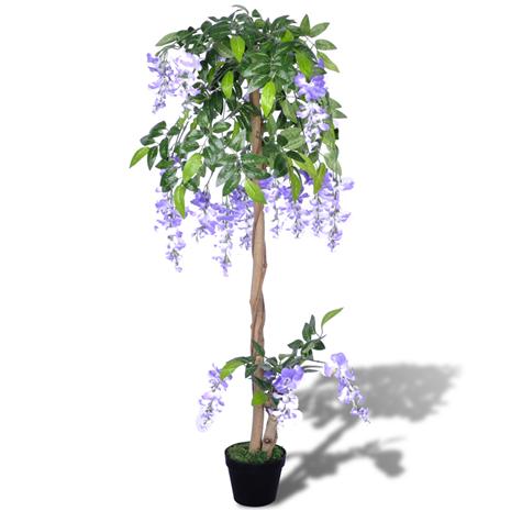 Sinisade ruukussa, tekokasvi 120 cm – kuva 4/8