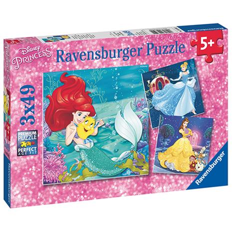 RAVENSBURGER DISNEY PRINCESS -palapeli 3 x 49
