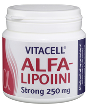 Vitacell Alfalipoiini Strong 250 mg, 120 tabl.
