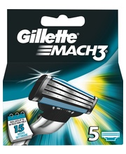 Gillette Mach3, vaihtoterät 5 kpl – kuva 1/8