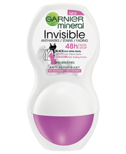 Garnier Mineral Invisible Black,White&Colors 50 ml roll-on deodorantti – kuva 3/8