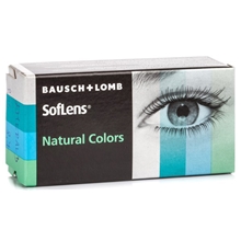 Bausch & Lomb SofLens Natural Colors, kuukausikäyttöiset värilliset piilolinssit tehoilla 2 kpl