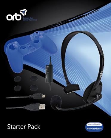 Orb PS4 Starter Pack, tarvikepakkaus