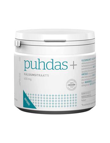 Puhdas+ 600 mg kalsiumsitraatti, 240 g