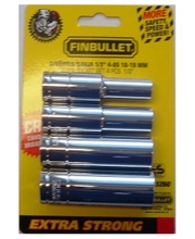 Finbullet 1/2" 4-osainen pitkä hylsysarja