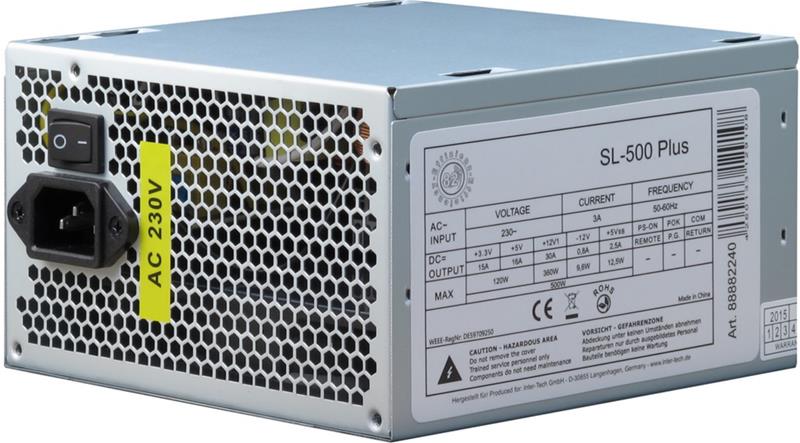 Inter-Tech SL-500 Plus, virtalähde