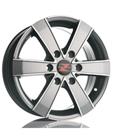 Barzetta Toro TitaniumPolish Pakettiautoihin 7x16 Jako:6x130 ET:60 vanne