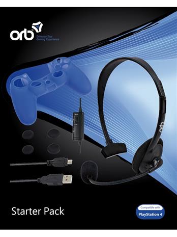 Orb PS4 Starter Pack, tarvikepakkaus