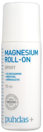Puhdas+ Magnesium Roll-On Sport, 75 ml