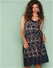 Vero Moda Vmbeauti S/L Lace Dress V Boo Skater dresses Tummansininen
