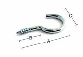 Kattokoukku Habo 71464 15 Teräs sinkitty
