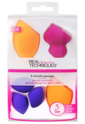 Real Techniques 6 Miracle Complexion Sponges 1 set