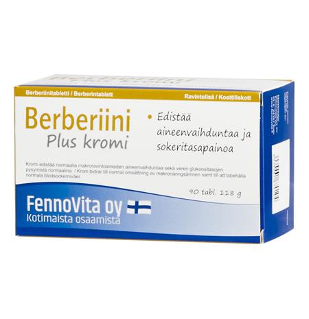 Fennovita Berberiini plus kromi, 90 tabl.
