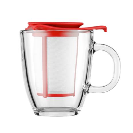 Bodum Yo-Yo teekuppi sihdillä punainen – kuva 7/8