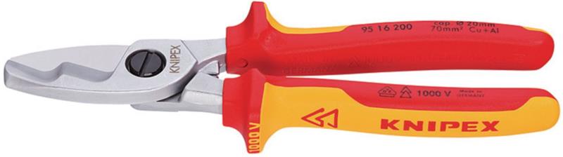 Knipex 95 16 200, kaapelisakset vde