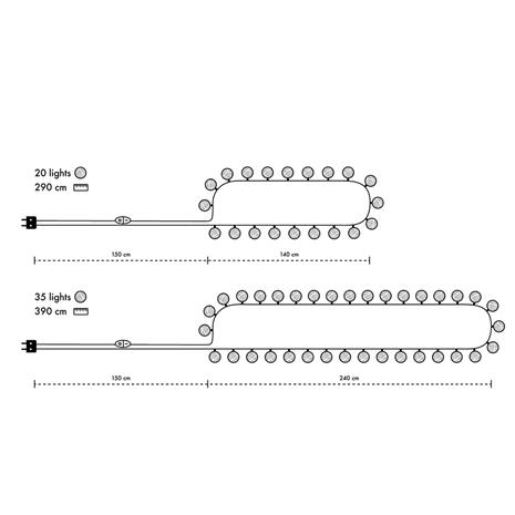 Irislights, varalamppusarja, 35 palloa – kuva 4/8