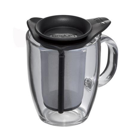 Bodum Yo-Yo teekuppi sihdillä musta